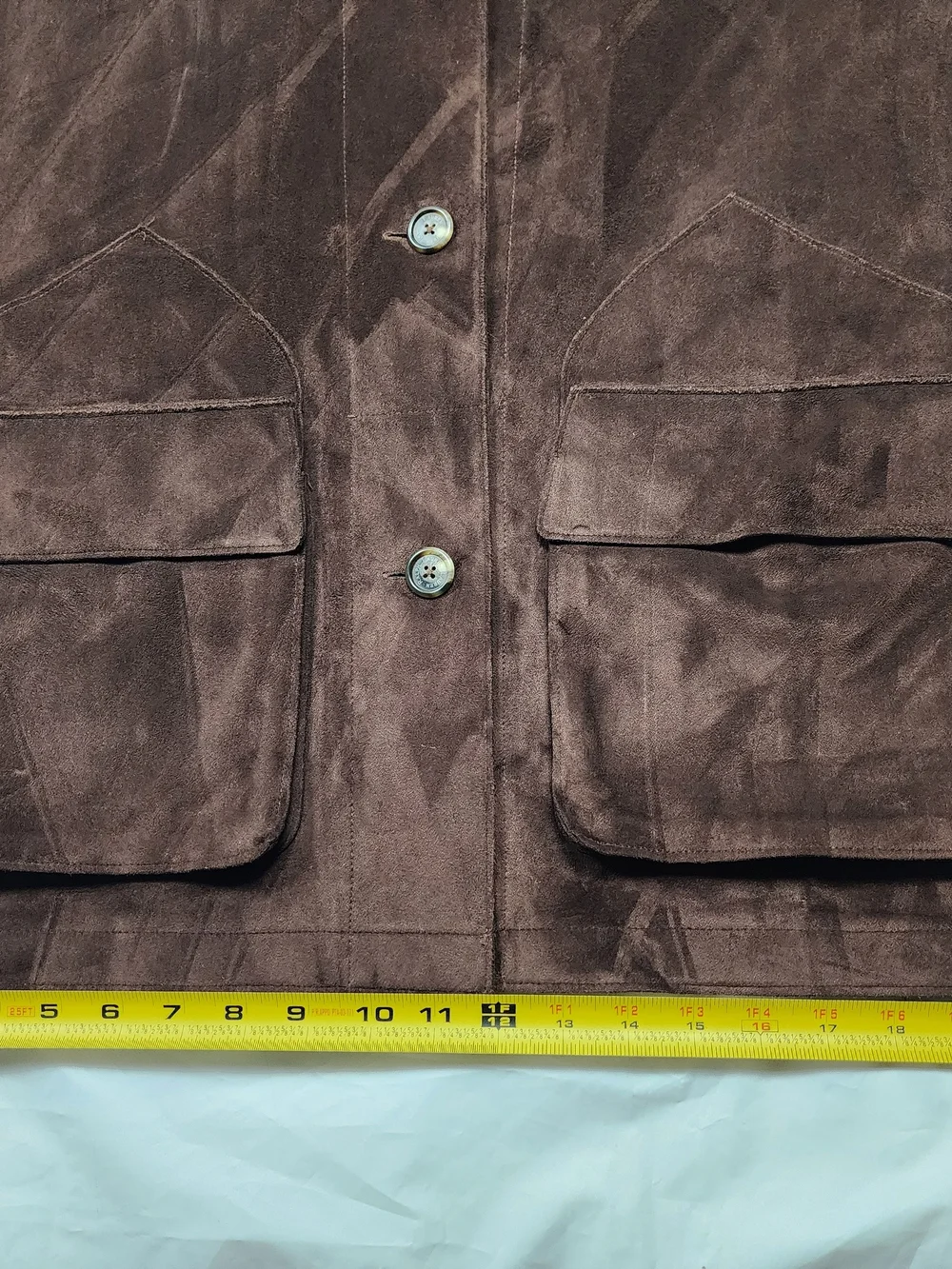 Lauren Ralph Lauren Dry Good Supply CO, Women's Faux Suede Leather Brown Size Me
